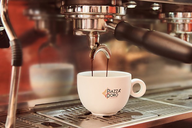 Cup of coffee in a cafe