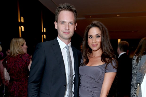 Patrick J. Adams and Meghan Markle 