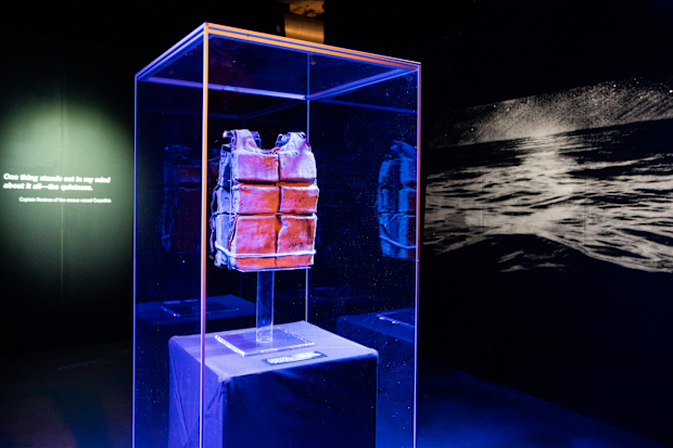 A life jacket as worn by passengers on board RMS Titanic.
