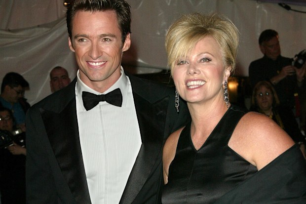 Hugh Jackman and wife Deborra-Lee Furness attend the "Dangerous Liaisons: Fashion and Furniture in the 18th Century" Costume Institute benefit gala at the Metropolitan Museum of Art April 26, 2004 in New York City. 