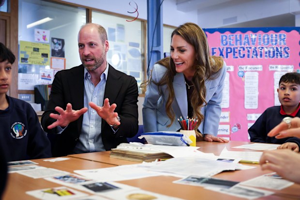 Prince William and Catherine, the Prince and Princess of Wales celebrated their 15th wedding anniversary by visiting IntoUniversity, an education charity which benefitted from Their Royal Highnesses' Royal Wedding Gift Fund in 2011, April 29 2026.