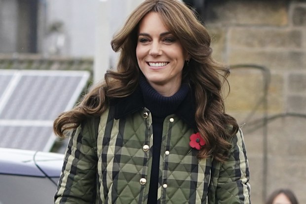 Britain's Kate, Princess of Wales, known as the Duchess of Rothesay when in Scotland, visits Outfit Moray, an award-winning charity delivering life-changing outdoor learning and adventure activity programmes to young people in Moray, Scotland, Thursday Nov. 2, 2023. 