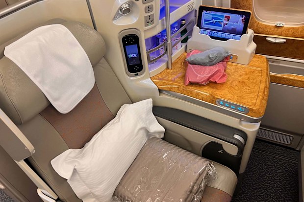 Emirates A380 business class