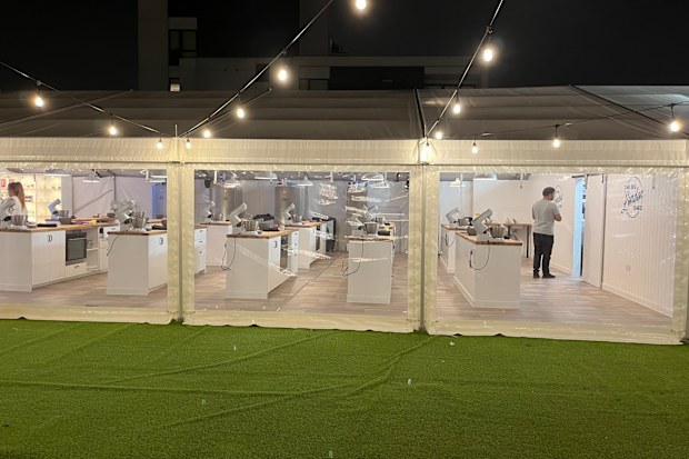 The Big London Bake East features a tent that looks like you're on the set of The Great British Bake Off