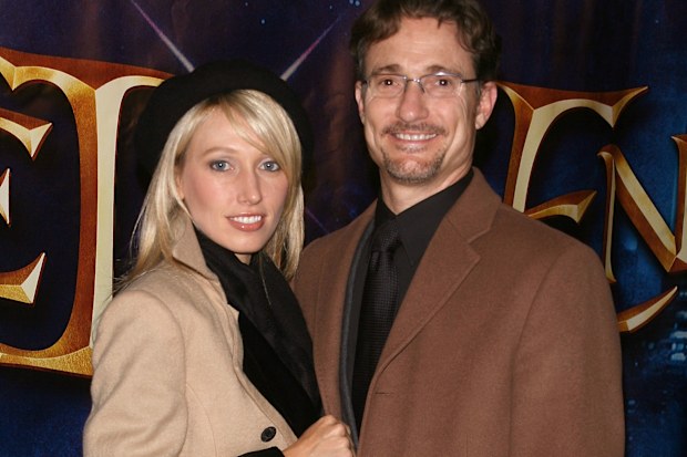 Producer Barry Josephson and wife Brooke Josephson arrive at the "Enchanted" Premiere