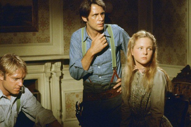 John Bennett Perry (centre) in Little House on the Prarie in 1977. 