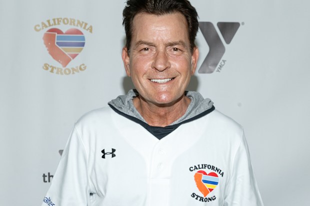 Charlie Sheen attends a charity softball game to benefit "California Strong" at Pepperdine University on January 13, 2019 in Malibu, California.
