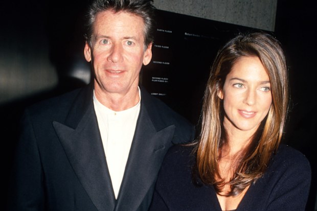Calvin Klein and Kelly Klein at the Harpers Bazaar gala in New York on March 29, 1994. 