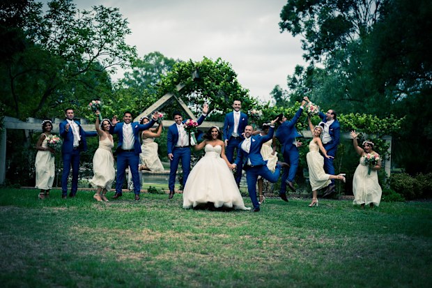Bride wears mother's Sri Lankan going away sari for her wedding day
