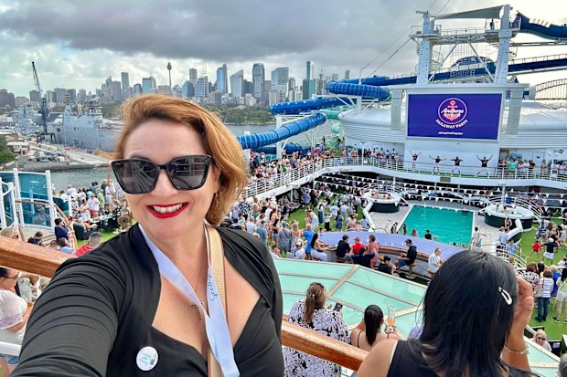 honida beram on her last p&o cruise