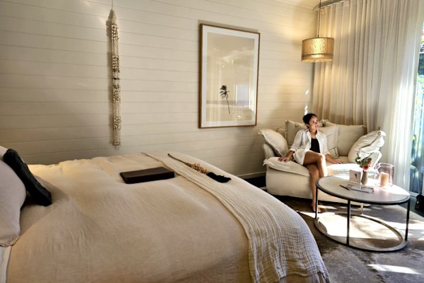 Rosie Scott staying at 28 Degrees in Byron Bay, NSW Boutique guest house 