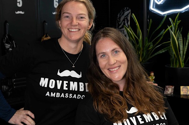 Lauren Thomas and Steph Brake are supporting Movember this year.