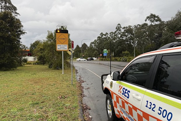 A woman is missing after being swept away in floodwaters in the NSW Hunter region as large parts of the state are drenched by heavy rain.