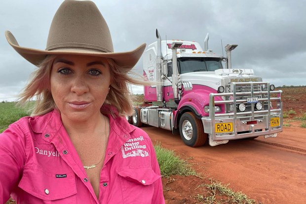 Rural mum Danyelle Haigh has raised her two boys in a truck driving around remote Australia
