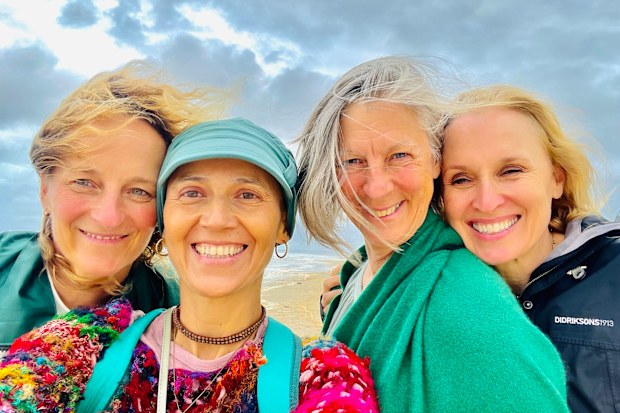 Sandra Campbell with friends.