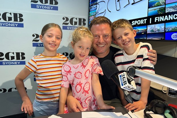 Ben Fordham 2GB children Freddy Pearl Goldie