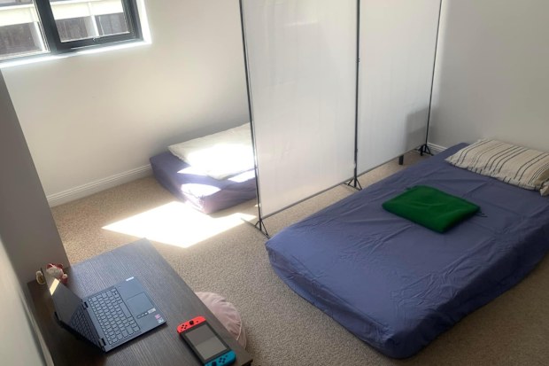 A room listing has highlighted the dire situation of Sydney's rental crisis. 