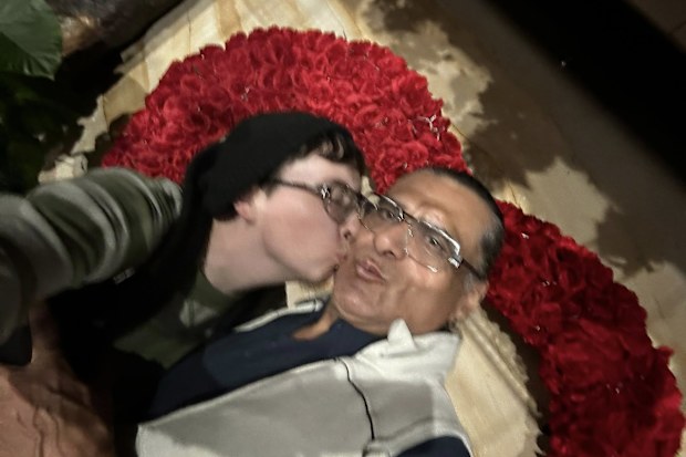Jonathan Joss with his husband Tristan Kern de Gonzales