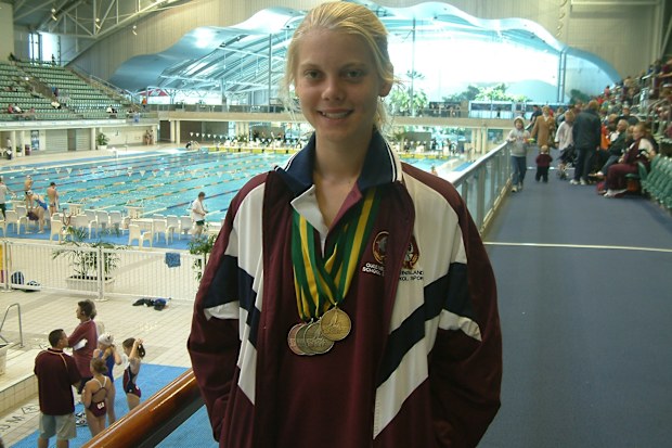 Amy at the 2006 National Schools Championship before her diagnosis