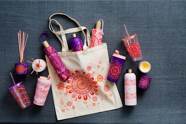 The Art by Lani collaboration range with Coles, homewares