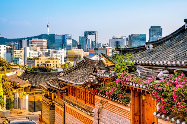 Bukchon Hanok Village in Seoul, South Korea