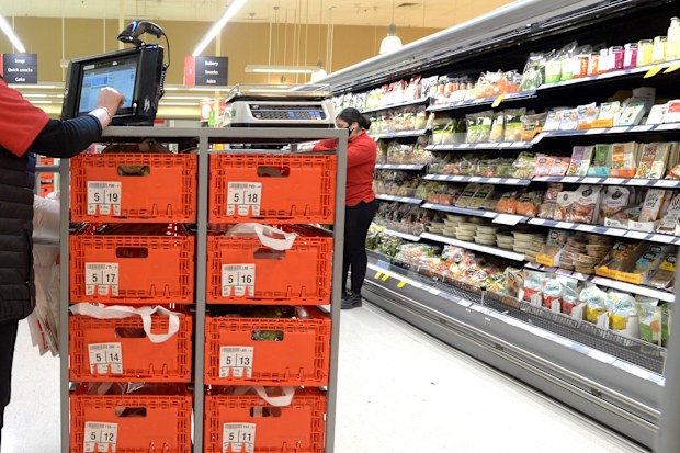 coles delivery being prepared