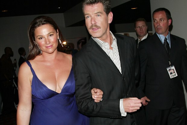 Actor Pierce Brosnan and wife Keely Shaye Smith