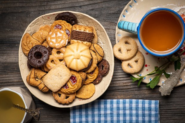 Biscuits and tea