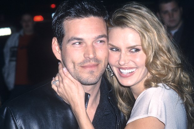 Actor Eddie Cibrian and wife Brandi Glanville attend "The Sweetest Thing" New York City Premiere on April 8, 2002 at Loews Lincoln Square in New York City. 