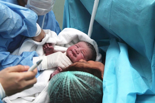 Newborn and Mother in hospital