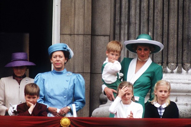 Prince William at the Trooping the Colour in 1988. 