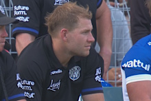 Matt Burton on the sideline. 