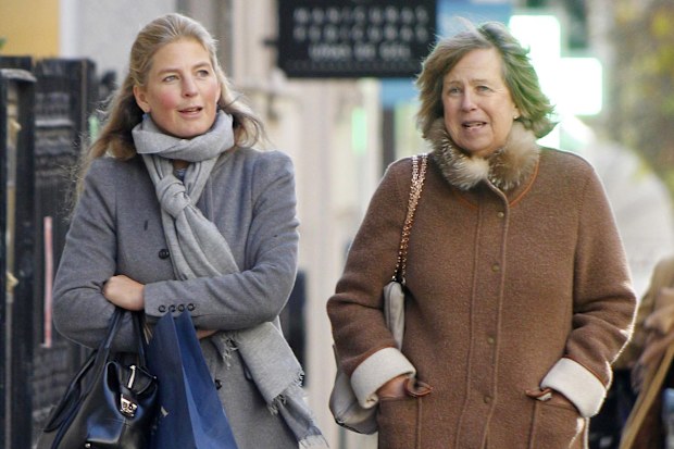 Princes Nora of Liechtenstein and her niece Princess Tatjana of Liechtenstein are seen on November 28, 2013 in Madrid, Spain.  