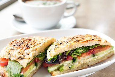 Getting your sandwich cut in half