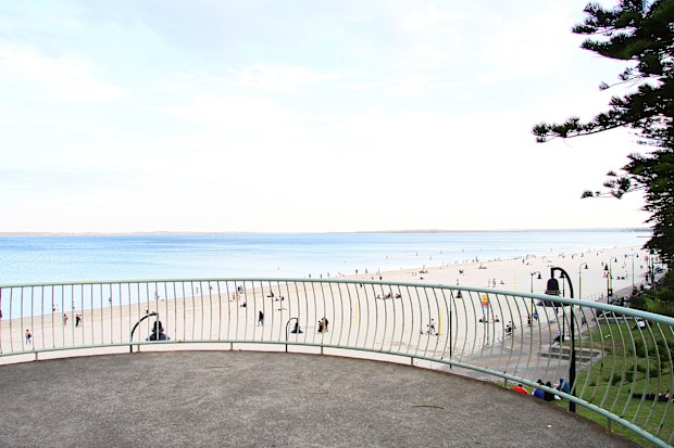 Brighton Le Sands beach in Botany Bay, Sydney.
