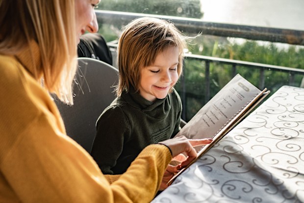 Kids menu