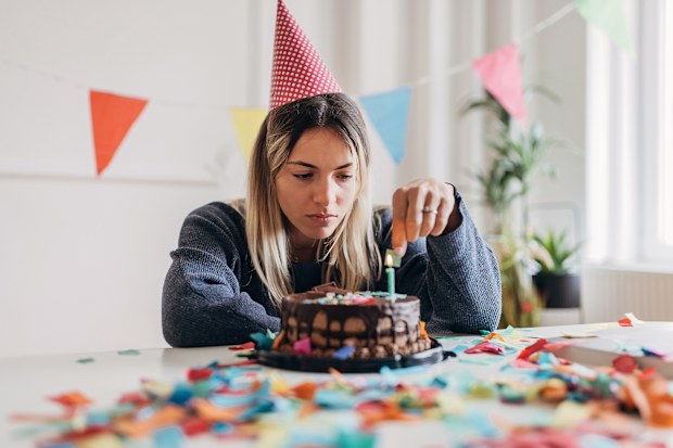 Sad Birthday stock picture
