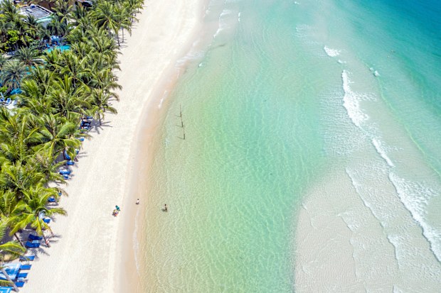 Part of the beautiful Khem Beach on Phu Quoc Island in Vietnam