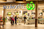 Sydney, Australia 2021-01-07: Exterior view of Woolworths Miranda supermarket during the COVID-19 pandemic lockdown
