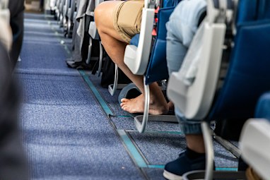 What's your perspective on passengers taking off their shoes?