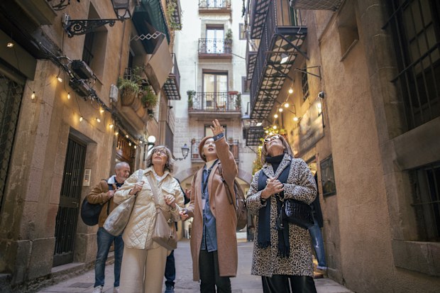 golden gap year tourists in spain 