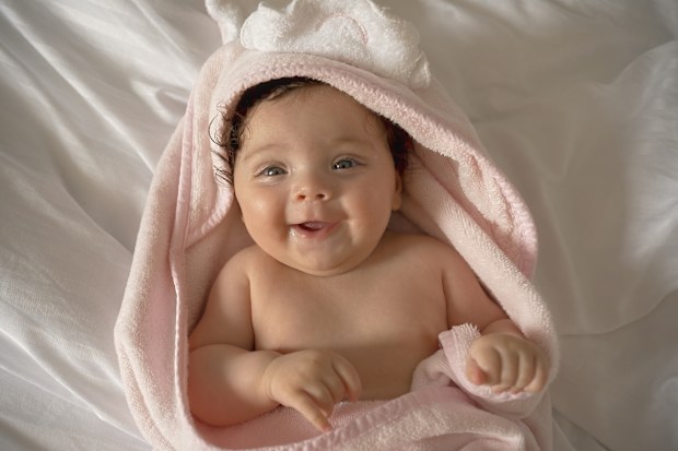 Happy baby girl