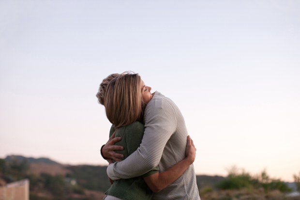 Couple hug