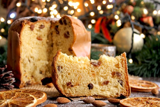 Panettone - traditional Italian Christmas cake