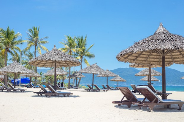 Da Nang Myke Beach in Vietnam in Summer
