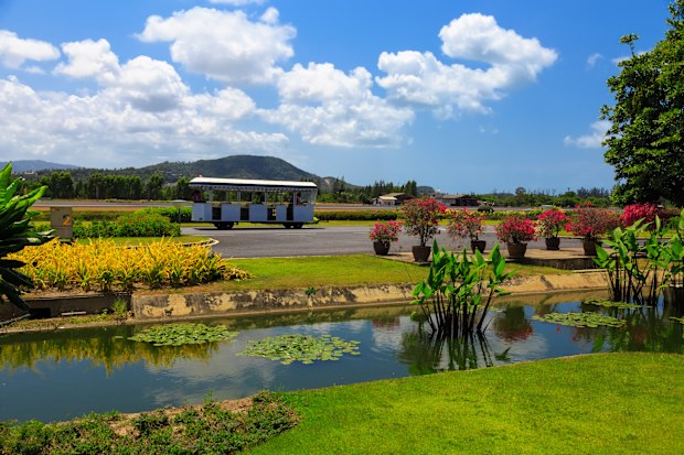 Samui airport runaway view, Thailan