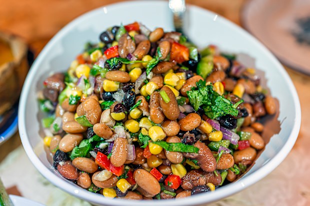 Dense bean salad