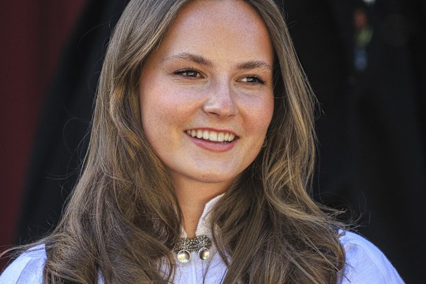 OSLO, NORWAY - MAY 17: Princess Ingrid Alexandra of Norway attends the Norwegian Constitution Day with the children's parade at their residence Skaugum on May 17, 2025 in Oslo, Norway. (Photo by Per Ole Hagen/Getty Images)