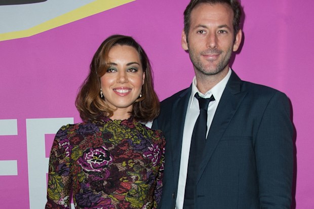 LOS ANGELES, CA - AUGUST 08:  Actors  Aubrey Plaza (L) and  Jeff Baena arrives at Sundance NextFest Film Festival Premiere Of "Life After Beth" at The Theatre At The Ace Hotel on August 8, 2014 in Los Angeles, California.  (Photo by Valerie Macon/Getty Images)