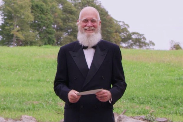 David Letterman makes surprise appearance during the Emmy Awards in September 2020. 